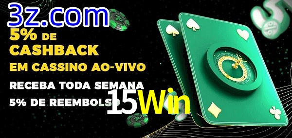 Promoções do cassino ao Vivo 15Win